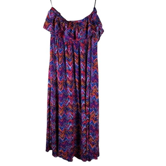 Torrid Multicolor Bright Sleeveless Maxi Dress size 2X - Picture 4 of 9